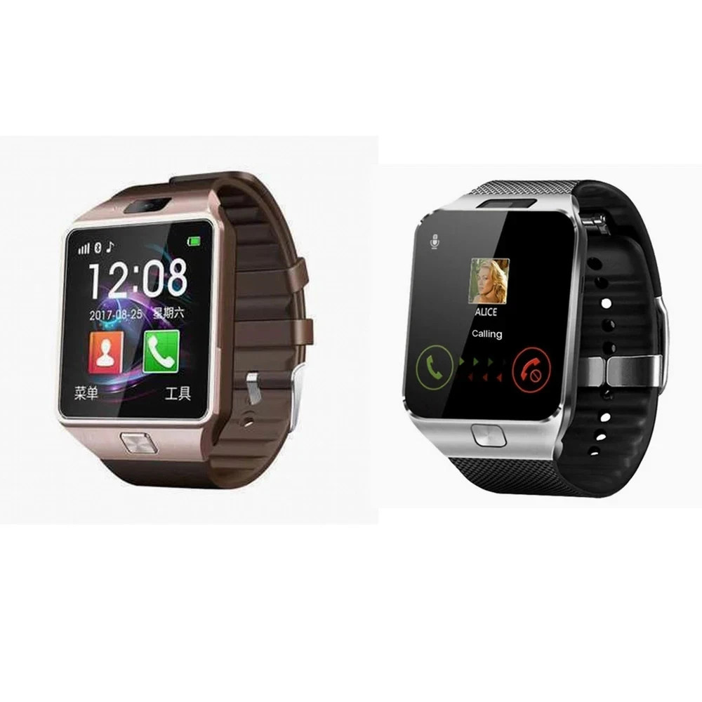 DZ09 Bluetooth Smart Watch SIM Camera Touch Screen For Android iPhone Rose Gold
