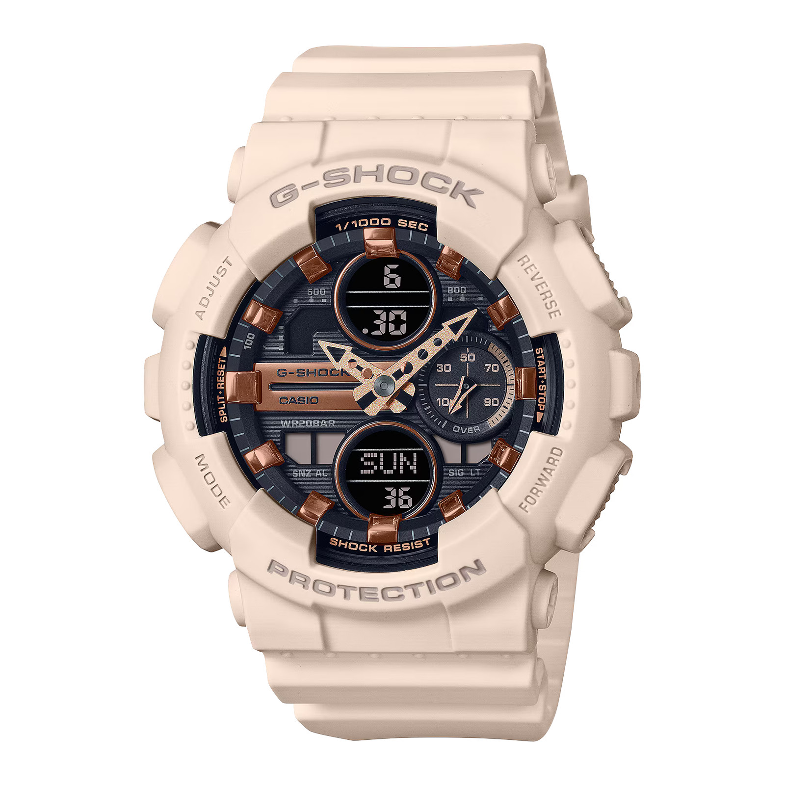 Casio G-Shock Waterproof Analog-Digital Watch Pink/Black GMA-S140M-4A