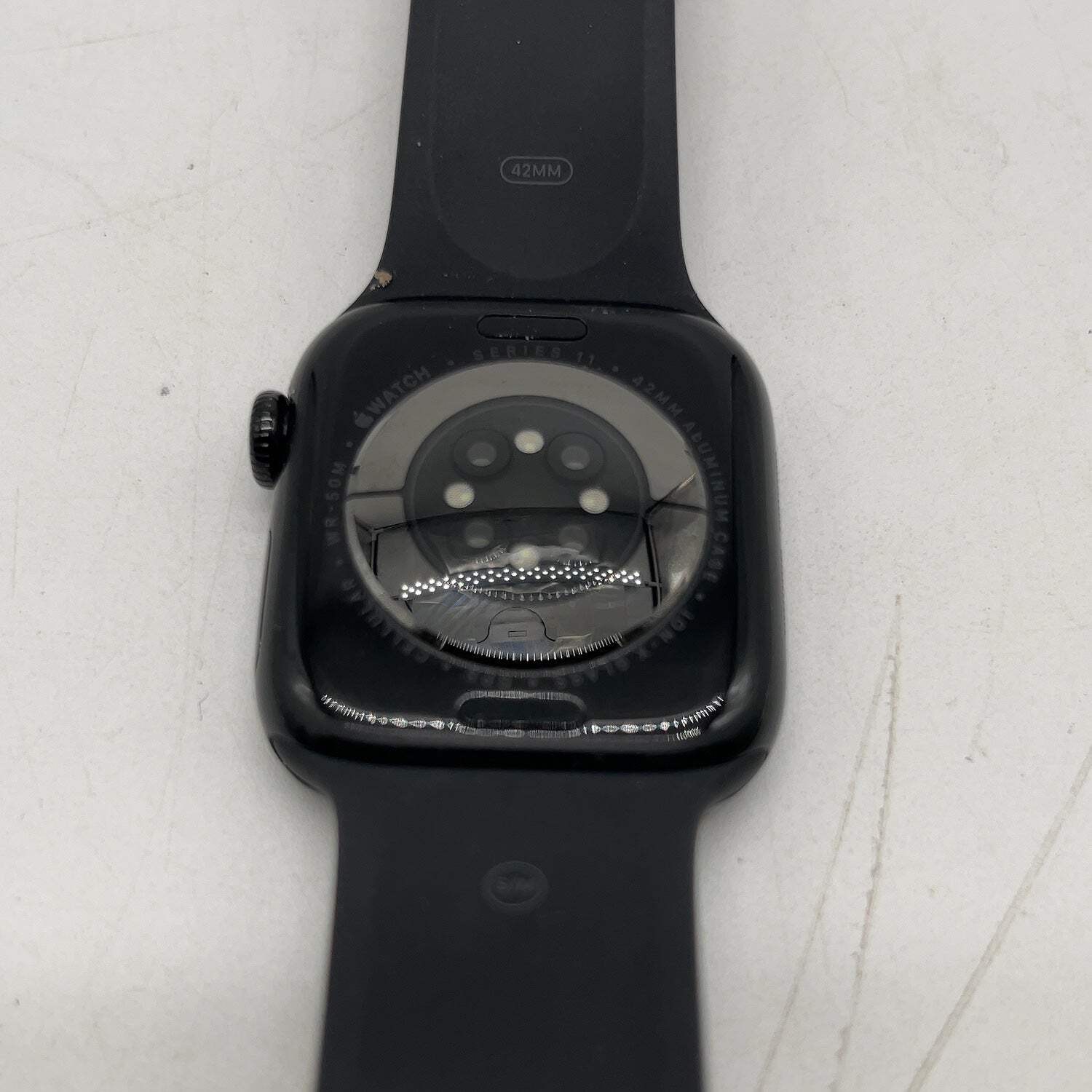 Unlocked Apple Watch Series 11 42MM Jet Black Aluminum Black Sport Band