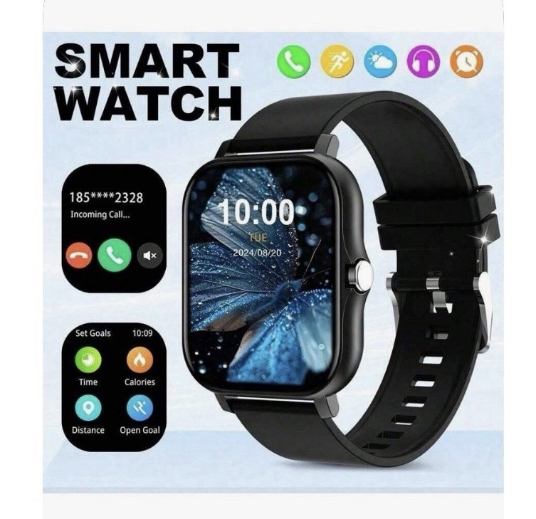 Fashion Smart Watch Black Or Pink New Full Touch HD W/ Dial Answers Wireless Cal