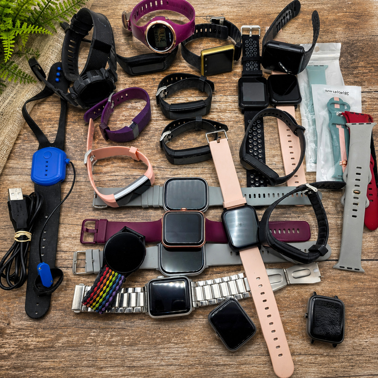 Smart Watch Lot Parts Repair Untested Fitness Tracker 2 lb Mixed Models