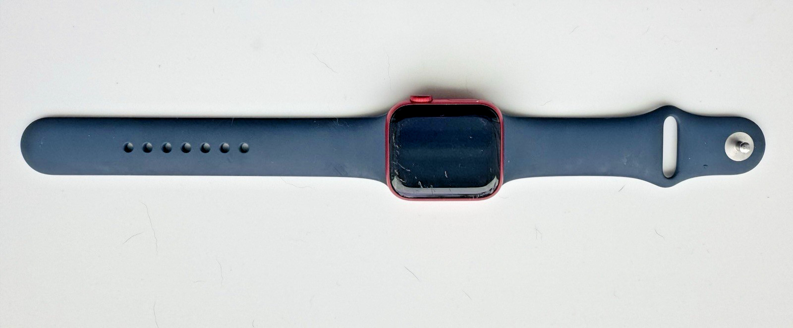 Apple Watch Series 6 Red Case/Blue Band (CONDITION UNKNOWN — SEE DESCRIPTION)