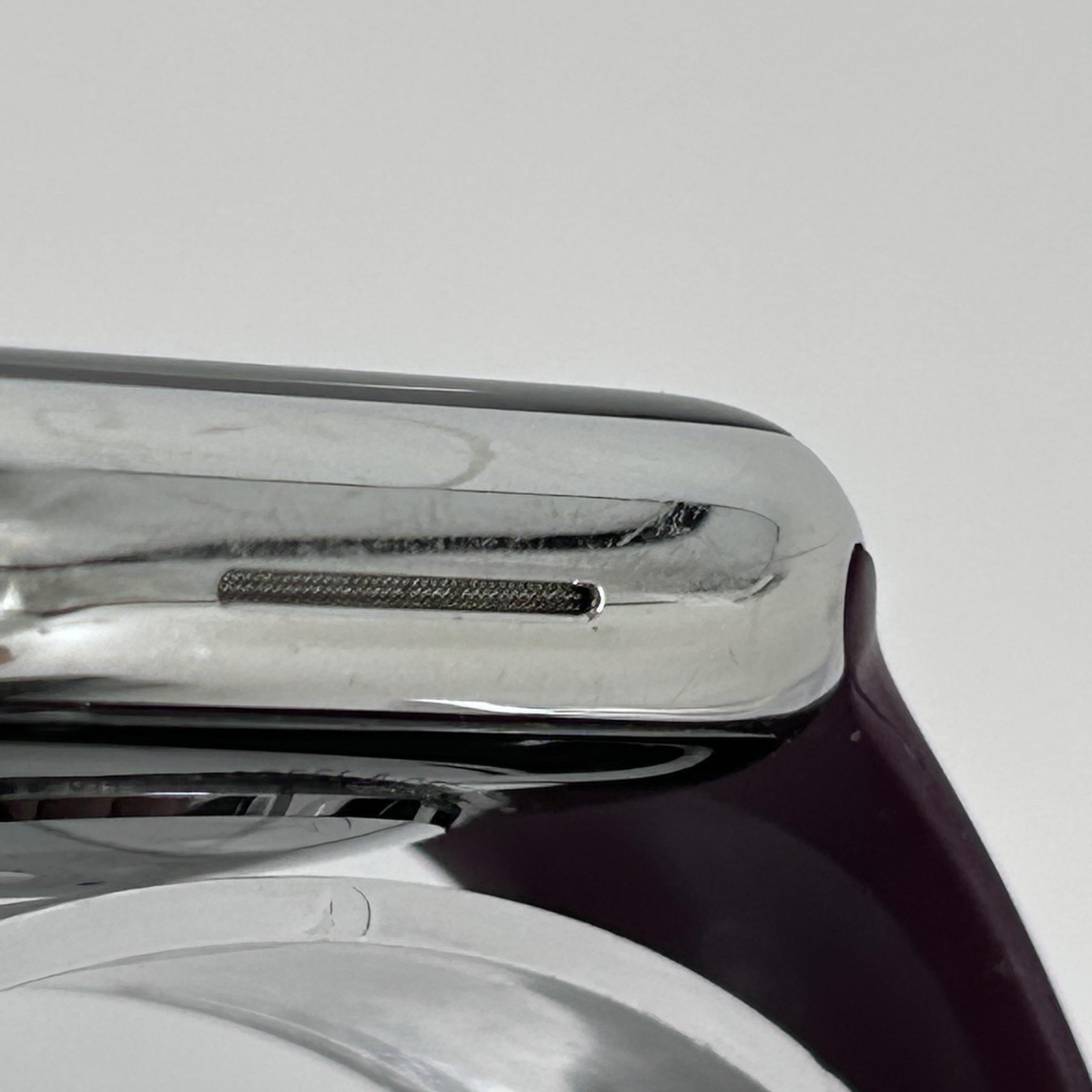 Apple Watch (Series 9) 41mm Silver Stainless Steel (LTE) w/ Purple Sport – Good