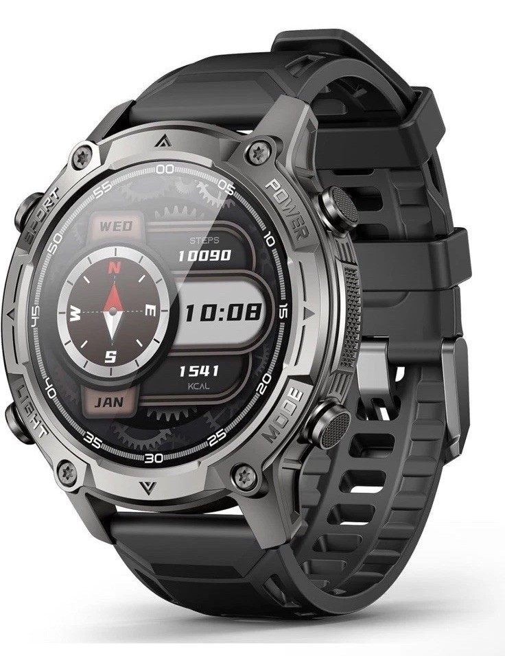 2026 AI Smart Watch with Standalone GPS & Offline Maps, 5ATM Waterproof, 1.43″ A