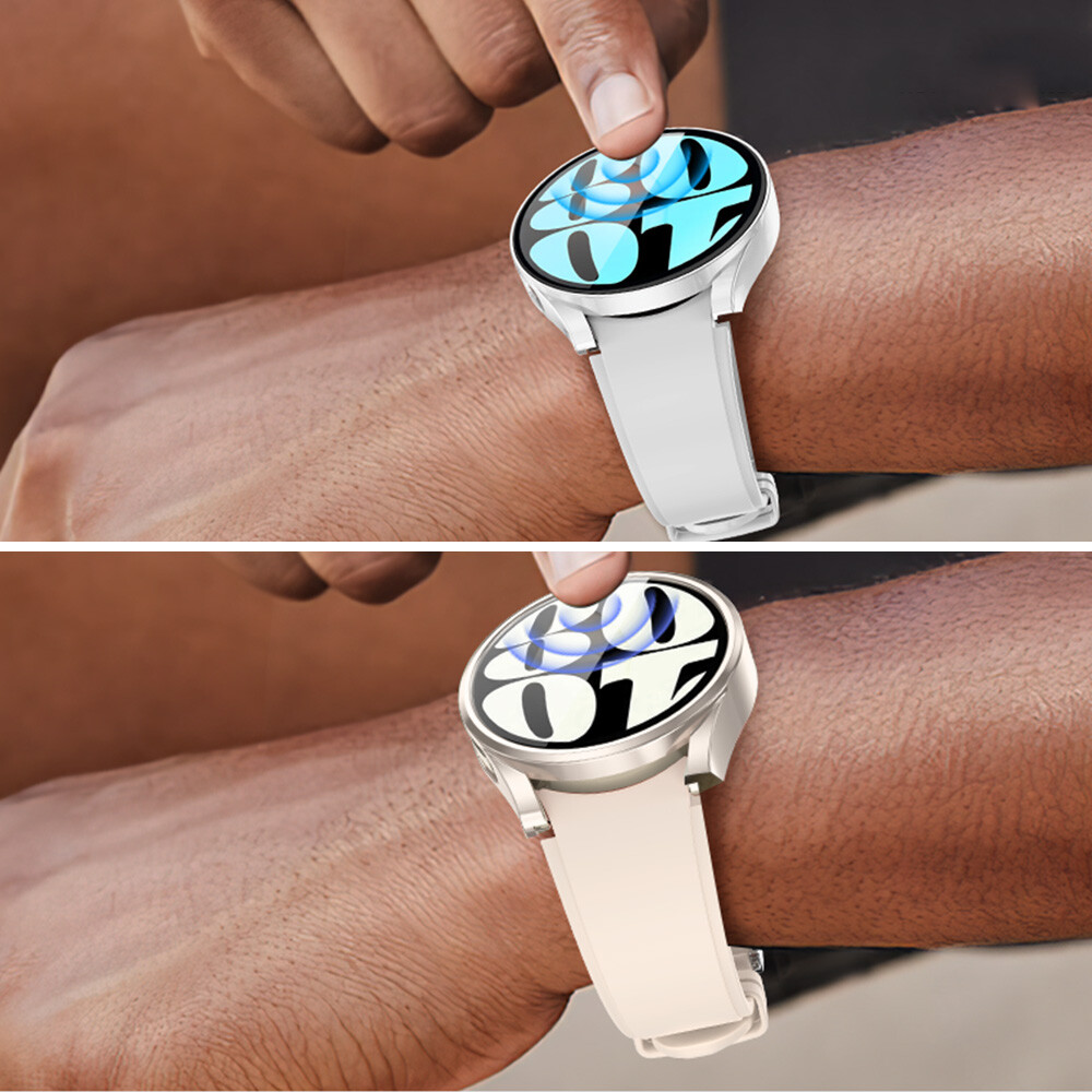 F Samsung Galaxy Watch 6 40/44MM Hard Case Tempered Glass Screen Protector Cover