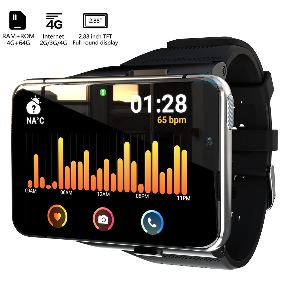 Men 4G Wifi Smart Watch Unlocked Call Camera Video Calling 4GB+64GB for Phones