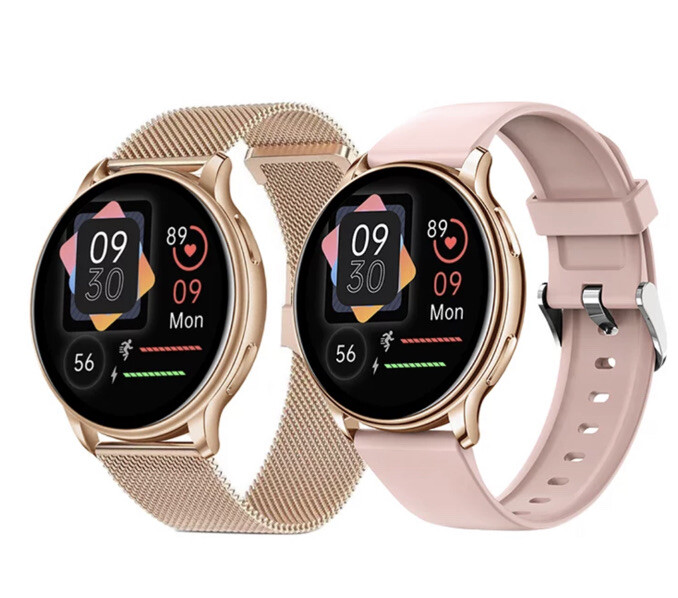 Premium Fashion Smart Watch For Women Fitness Tracker Heart Rate Oxygen GPS Temp
