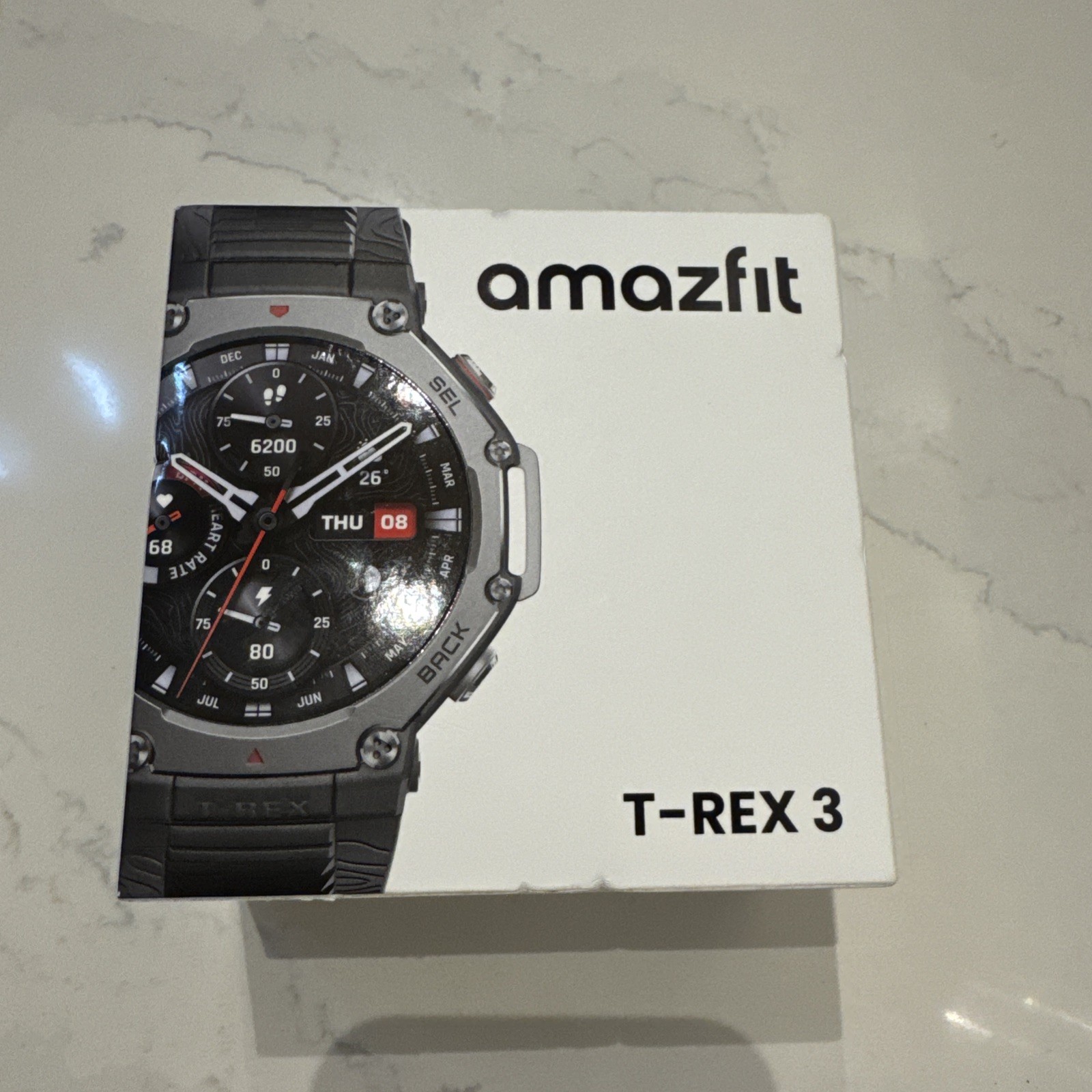 *NEW* Sealed Amazfit T-Rex 3 Fitness Smart Watch Voice Control Onyx Black