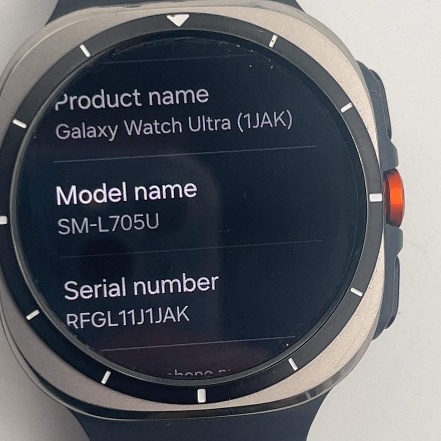 GPS Only Samsung Galaxy Watch Ultra Titanium Smartwatch SM-L705U