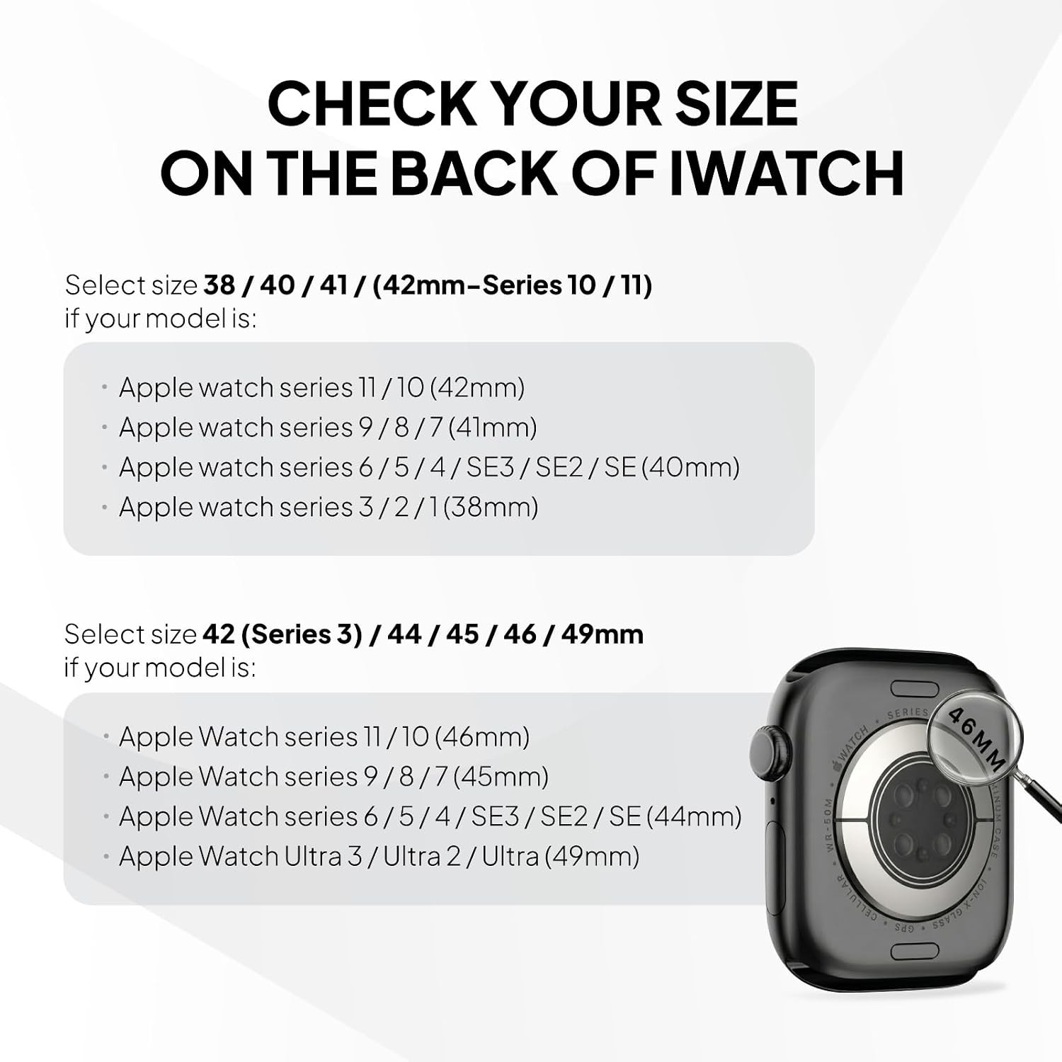 Case For Apple Watch 38mm 40mm 41mm 42mm 44mm 45mm 46mm 49mm Slim Stretchy Band