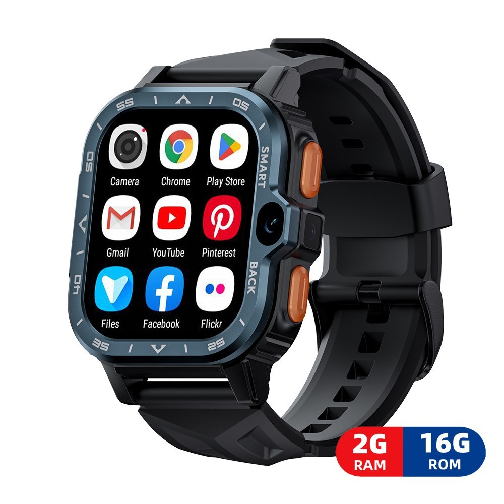 4G Android 2.02” Smart Watch GPS HD Dual Camera NFC SIM Card 2+16GB Standalone
