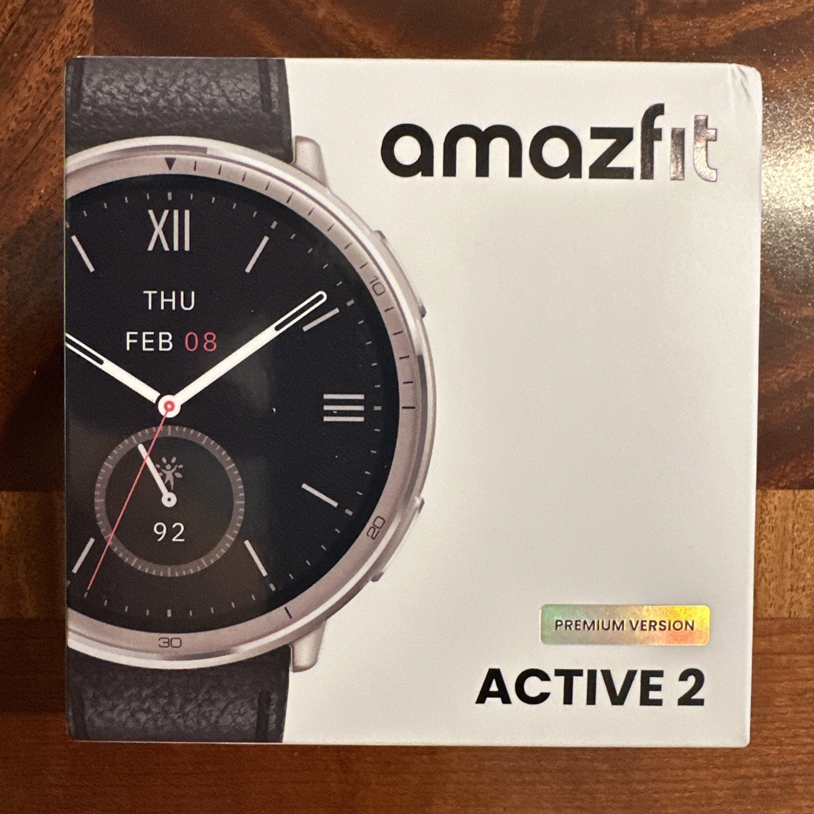 Amazfit Active 2 Premium Version 44mm Fitness Smart Watch Leather Band SEALED