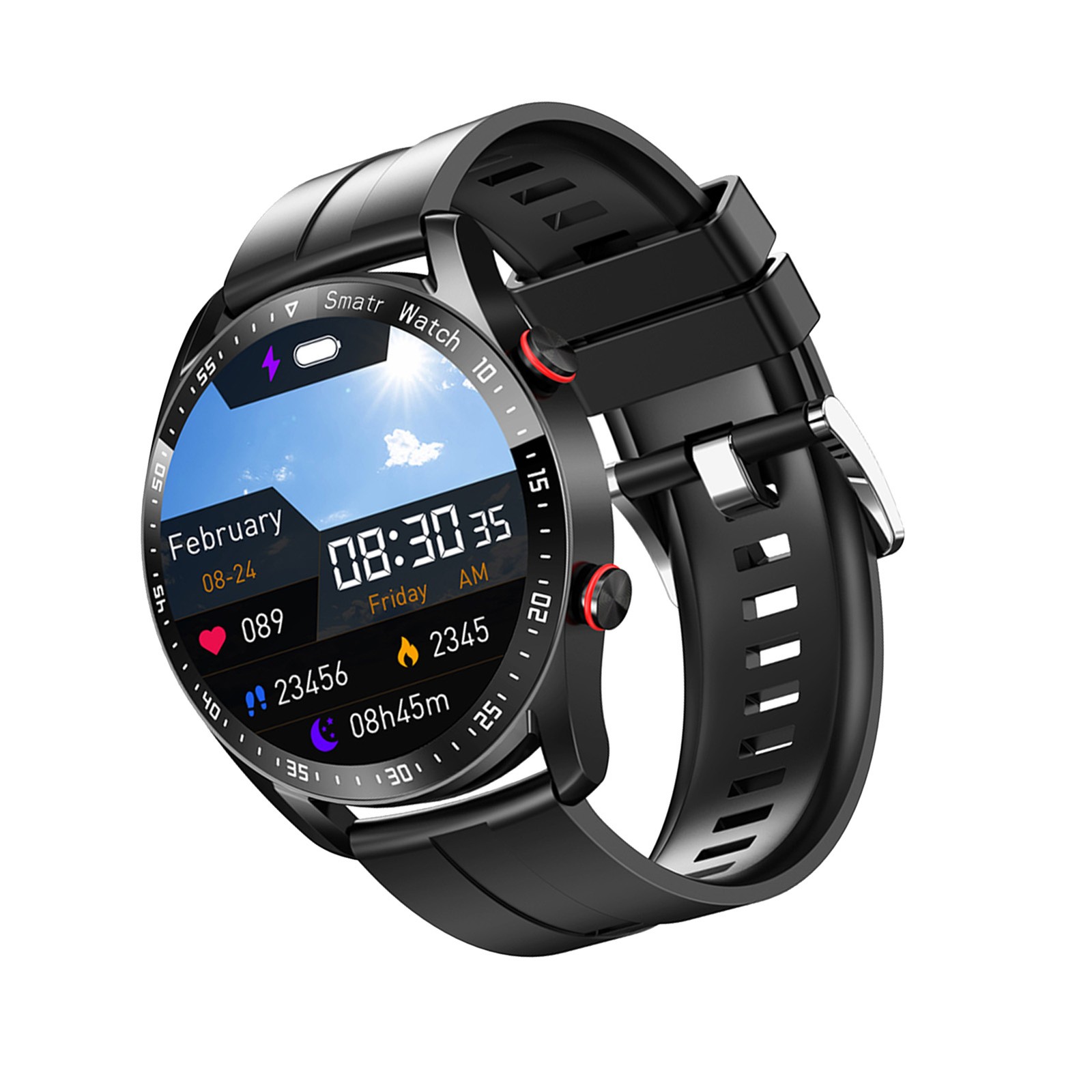 Smart Sports Watch With 1.52 Inch Screen BT Call Health Monitoring Multi-Sp AUNC