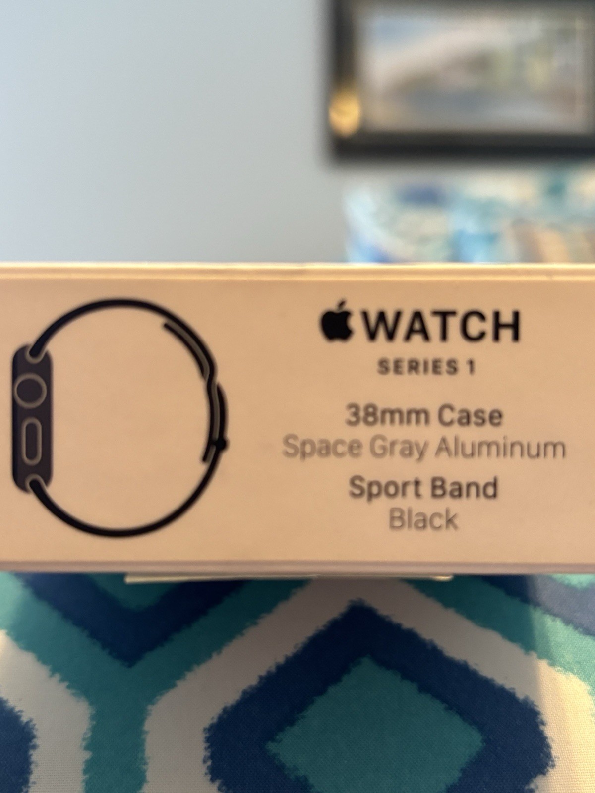 Apple Watch Series 1 38mm Space Gray Aluminum Case Black Sport Band (MP022LL/A)