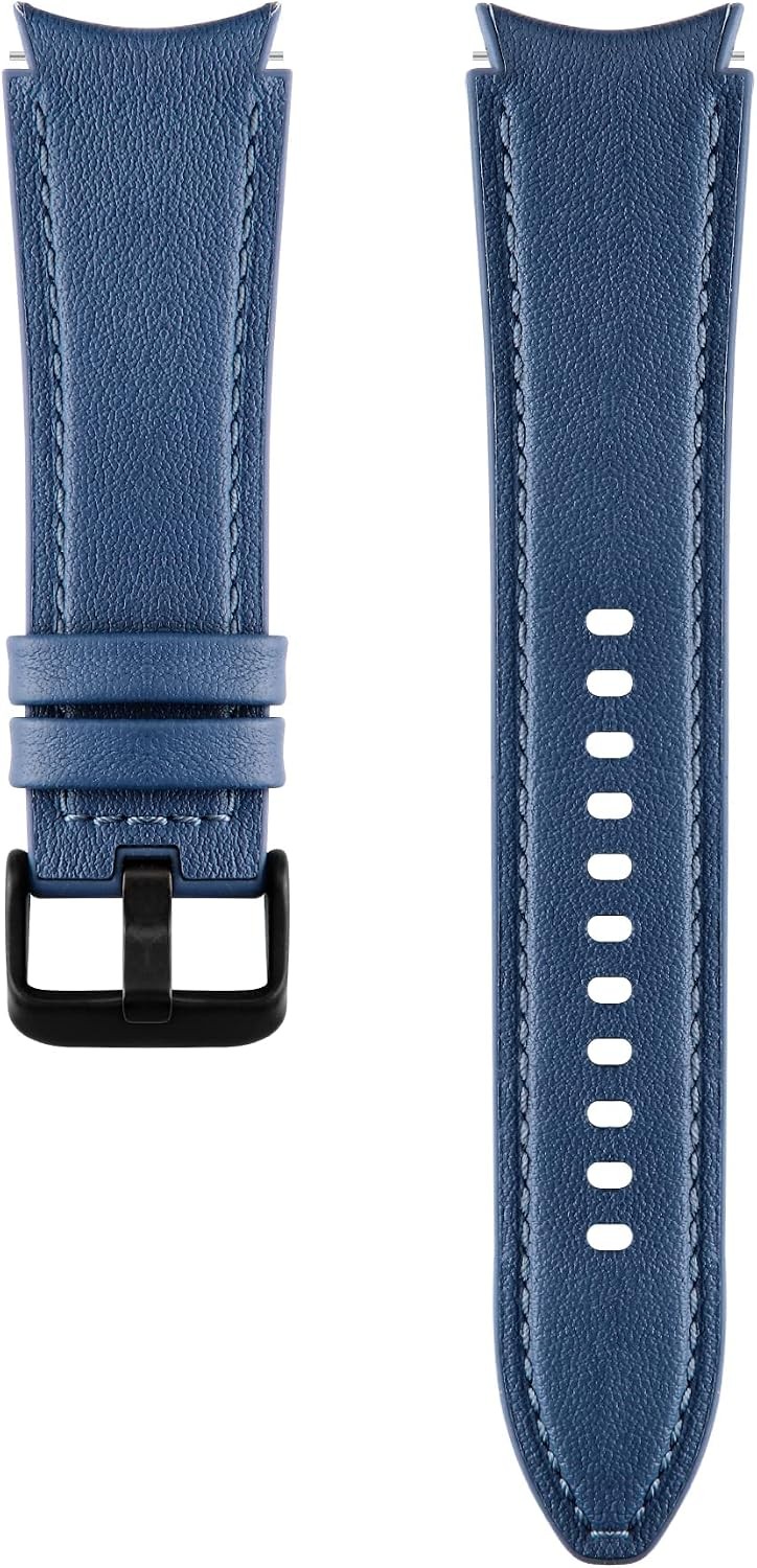 20mm Hybrid Leather and Silicone Strap Compatible with Galaxy Watch 4 46mm