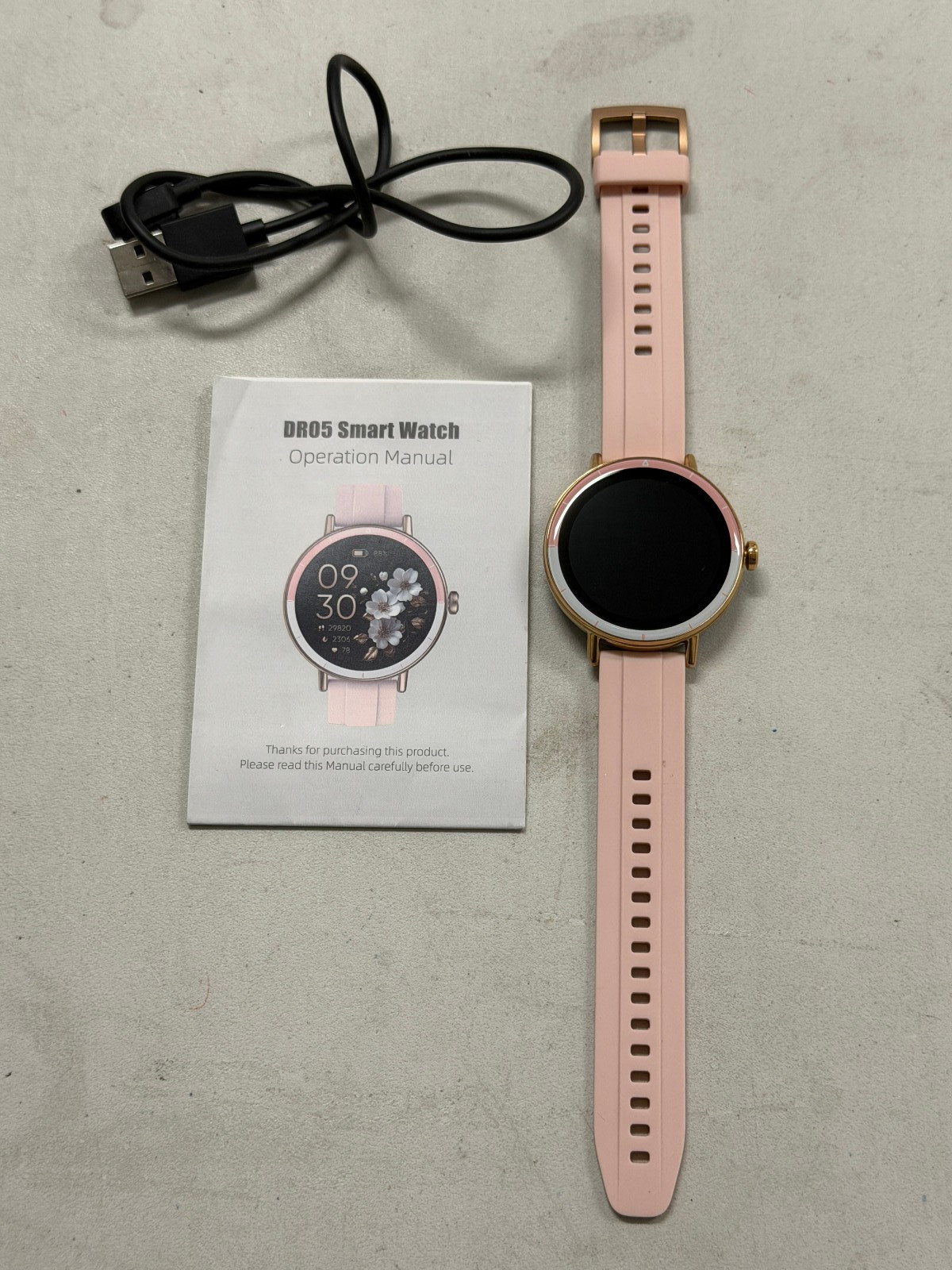 KEEPONFIT Smart Watch 2.0” Fitness Tracker Heart Rate SpO2 IP67 Women’s Pink