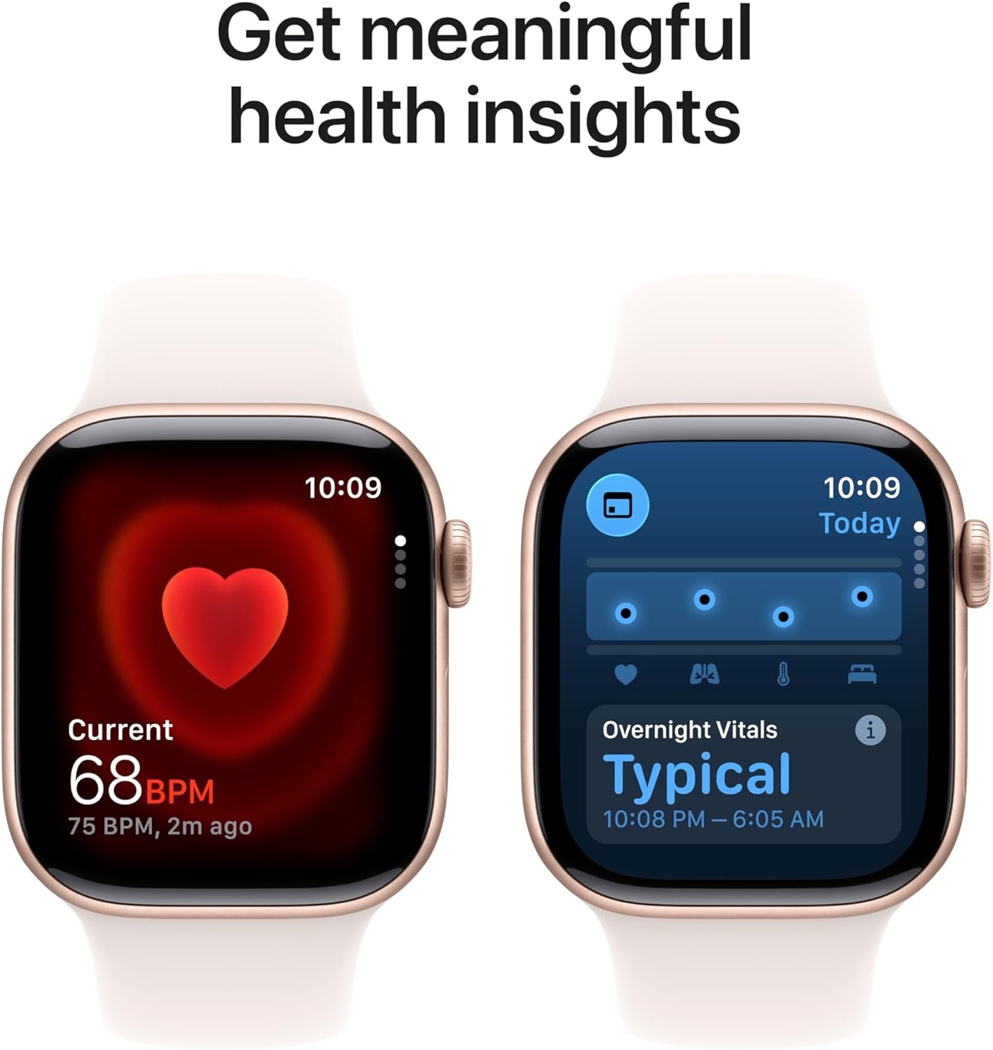 Apple Watch Series 11 42mm Rose Gold Aluminum Case Light Blush Sport Band – S/M
