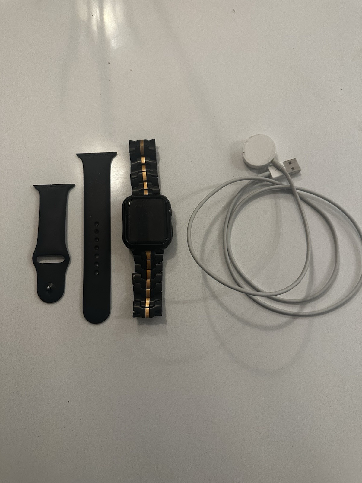 Apple MTF32LLA Watch Series 3gps 42 Mm Space Gray Aluminum With Black