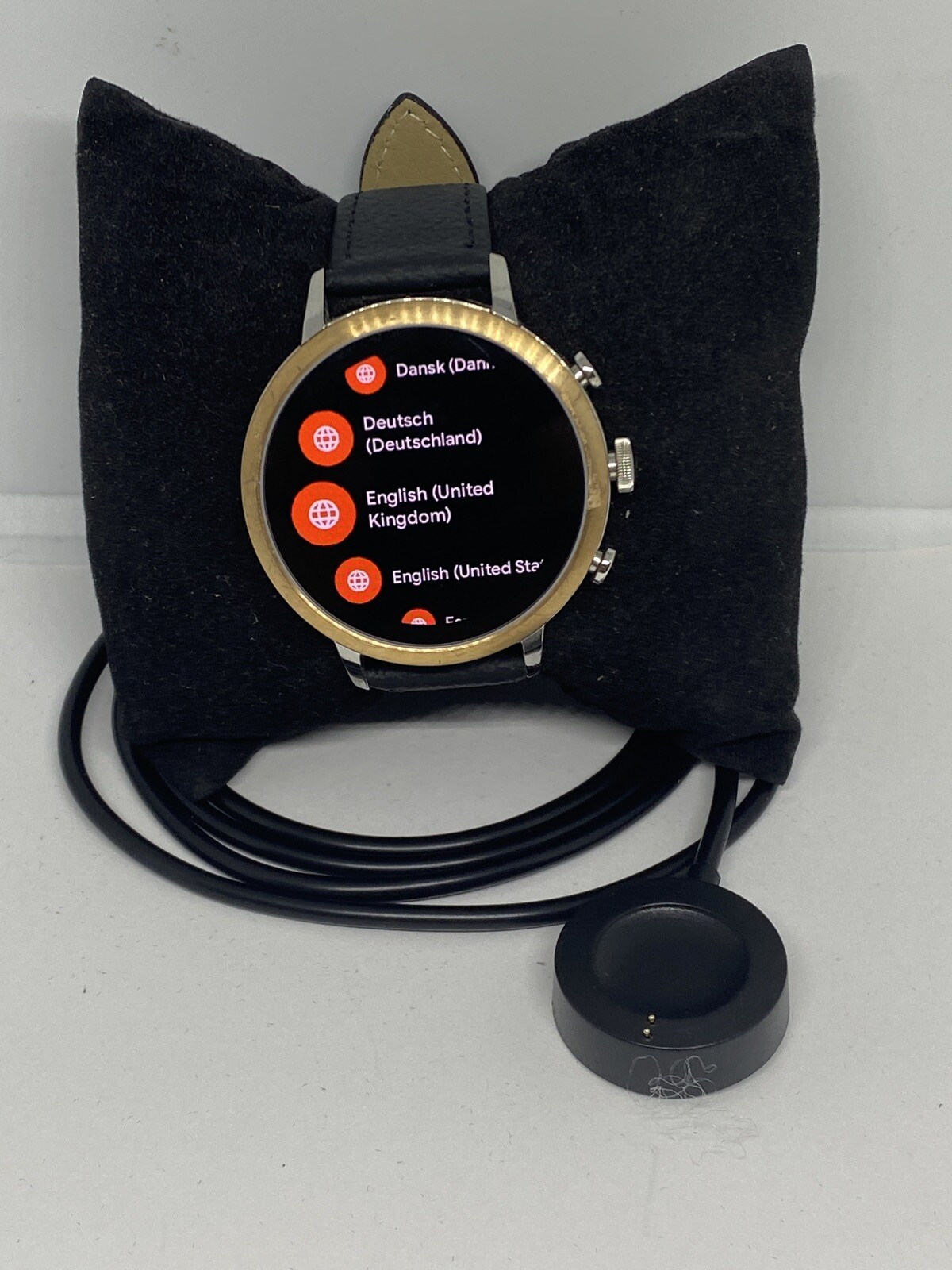 Fossil Gen 4 Authentic Digital Dial Smart Watch Custom Band FTW6016 AB159