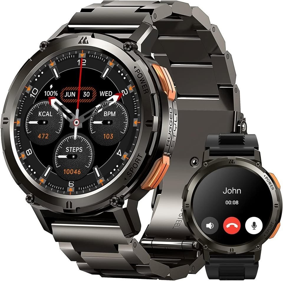 AMAZTIM Smart Watches for Men, 60 Days Extra-Long Battery, 50M Waterproof