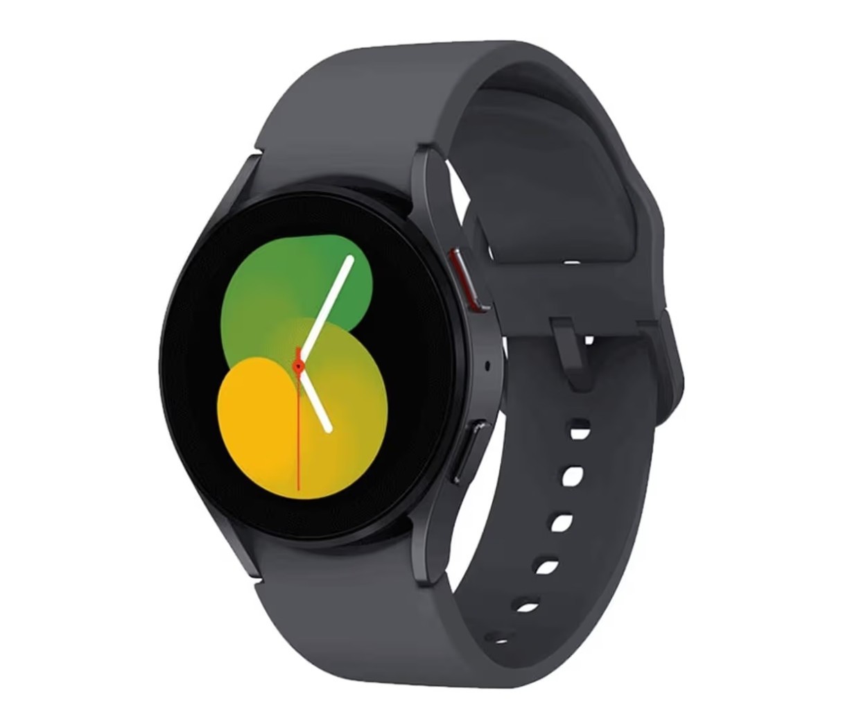 Samsung Galaxy Watch5 40mm Graphite Silicone Multicolor Light Scratch Work Great