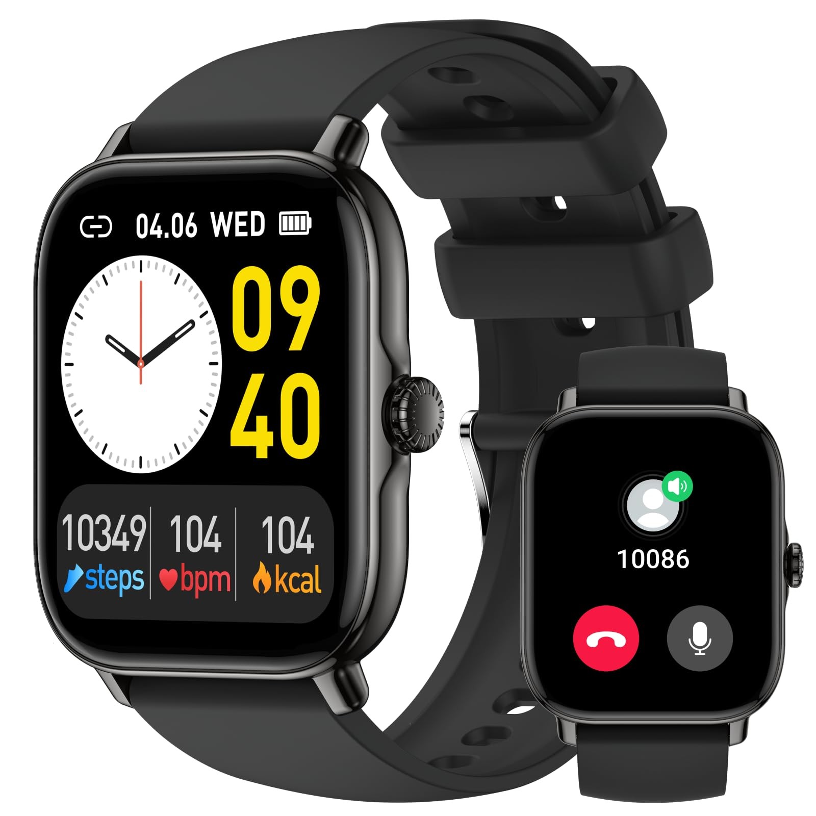 for Men (Answer/Make Calls/AI Voice Control) 1.91″ for Android Phones iPhone …