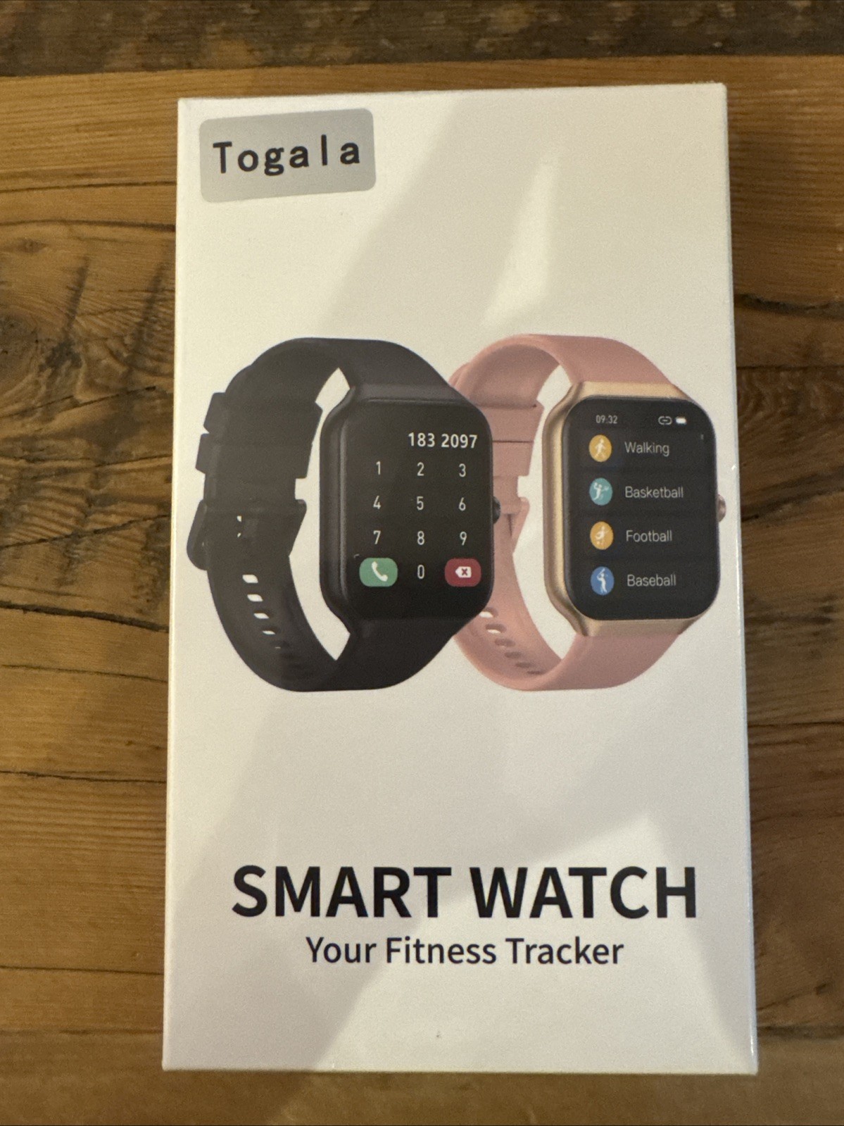 Togala Smart Watch, 1.96 inch Full Touchscreen Fitness Watch P99 Black
