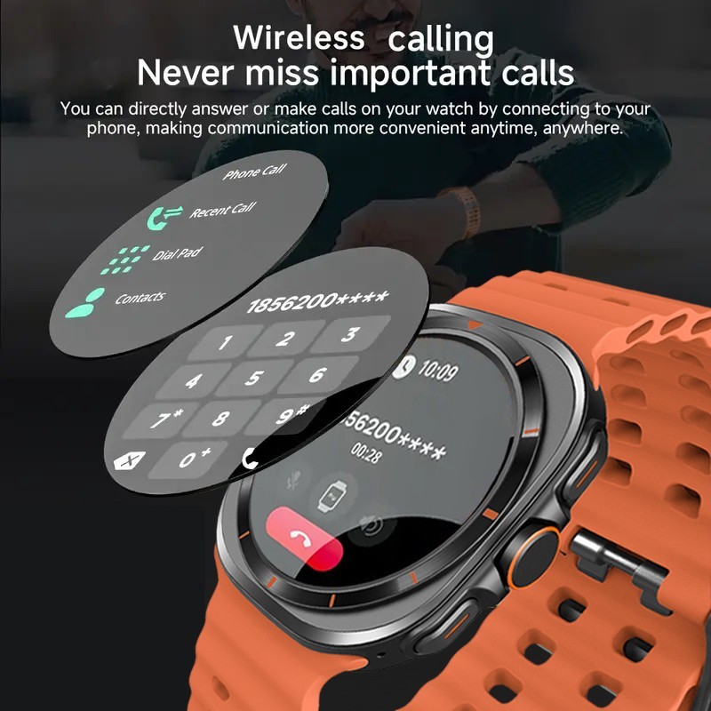 W&O Smart Watch For Men/Women, Waterproof Smartwatch Bluetooth iPhone Samsung