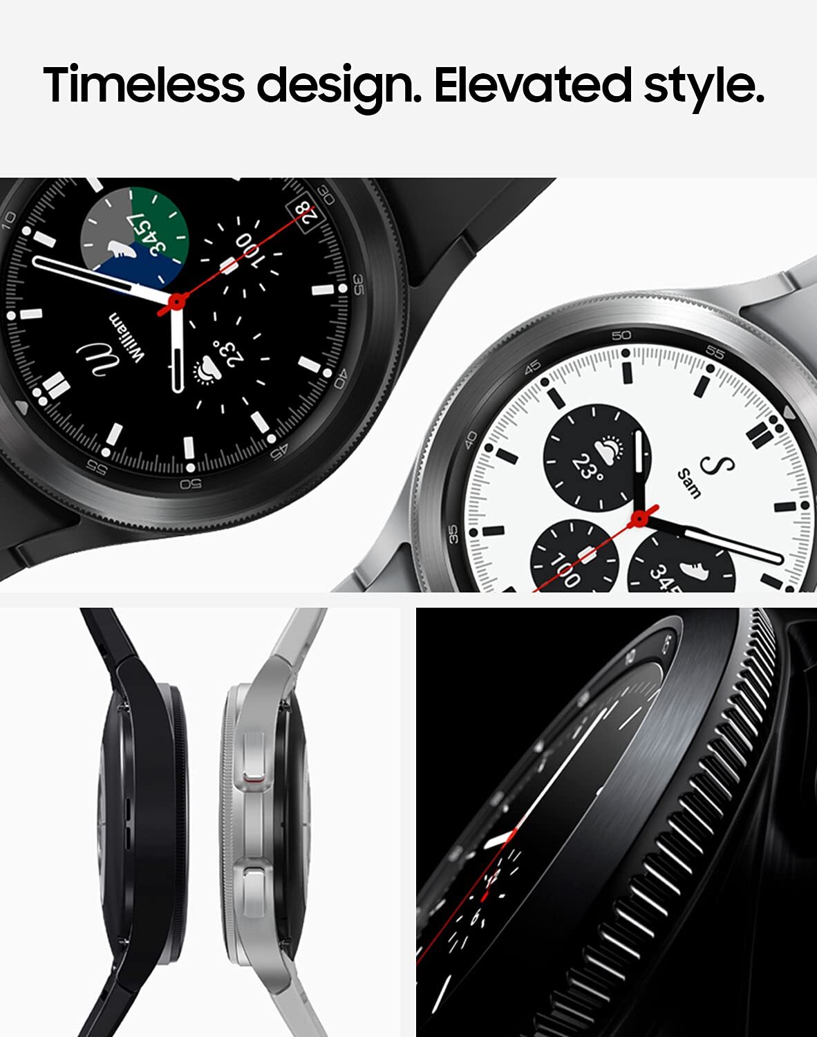 SAMSUNG Galaxy Watch 4 Classic 46mm Smartwatch with ECG Monitor Tracker for Heal