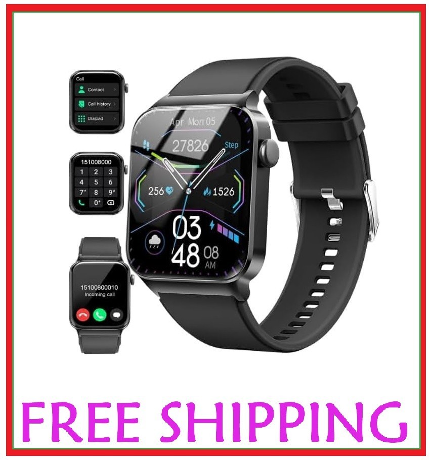 2025 Smart Watch For Men/Women, Waterproof Smartwatch Bluetooth iPhone Samsung