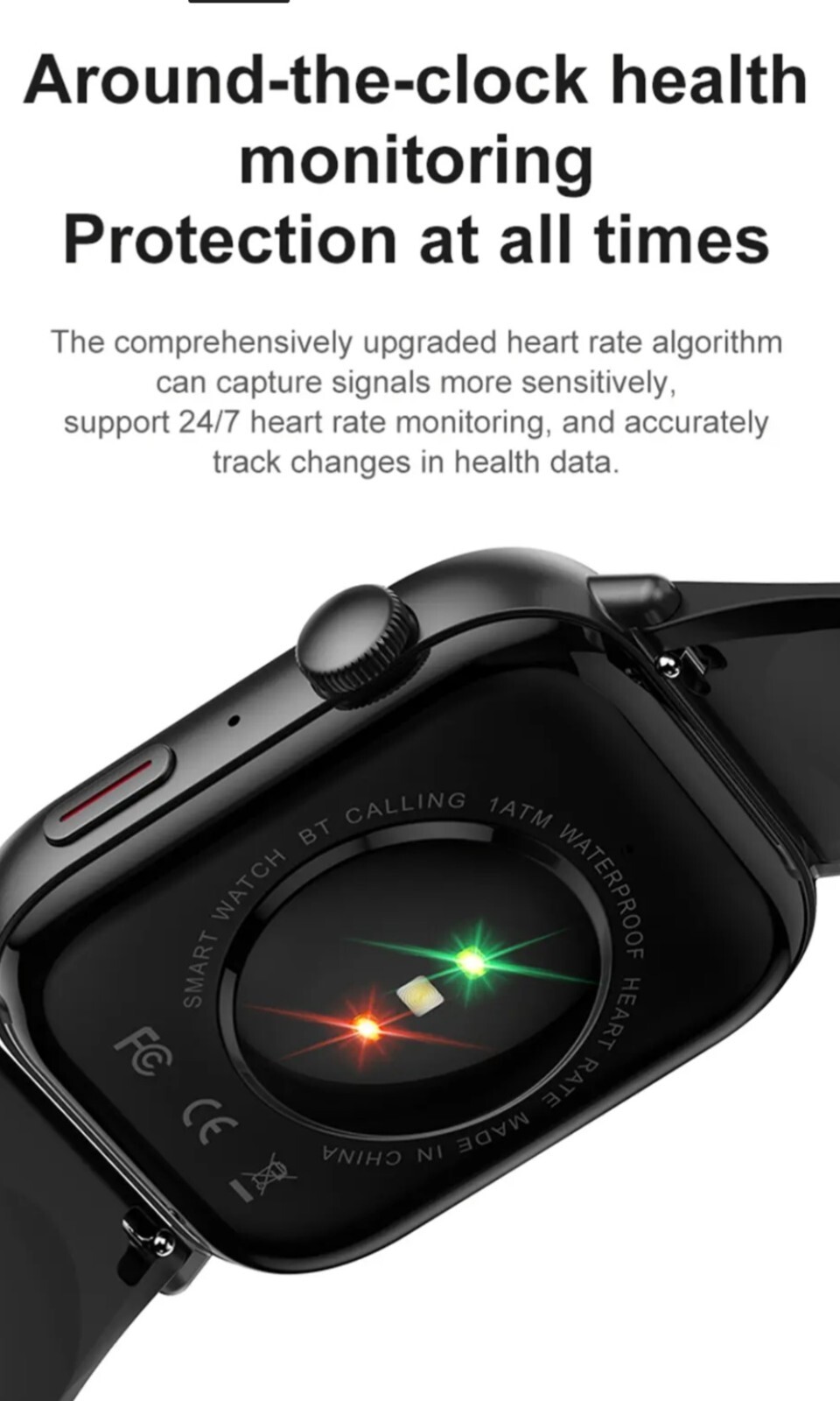 C8 max Smart Watch Fitness Watch Activity Tracker (Black)