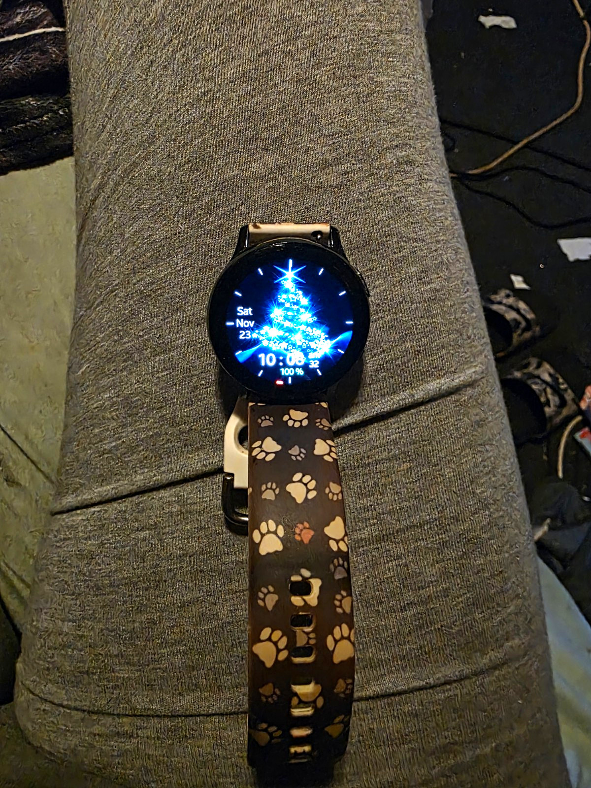 Samsung Galaxy Watch6 44mm Black Metal Case Silicone Band Touchscreen