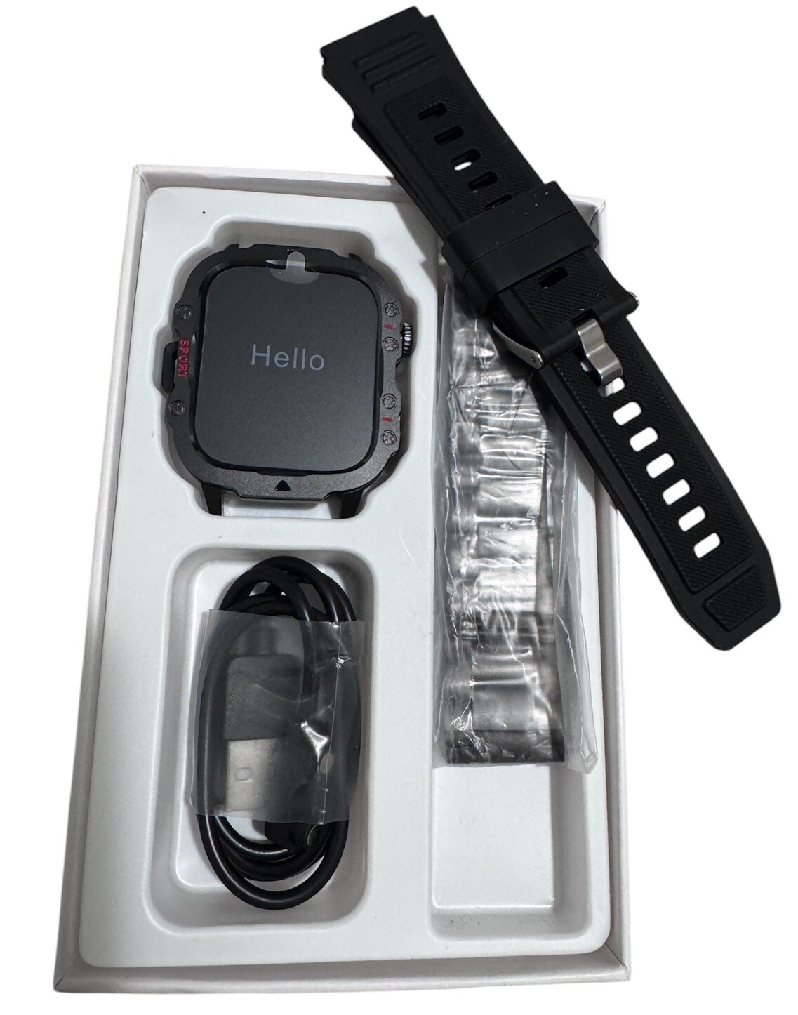 Smartwatch Fitness Tracker Sport Answer/Make Call Pedometer 1.96 IPS Display