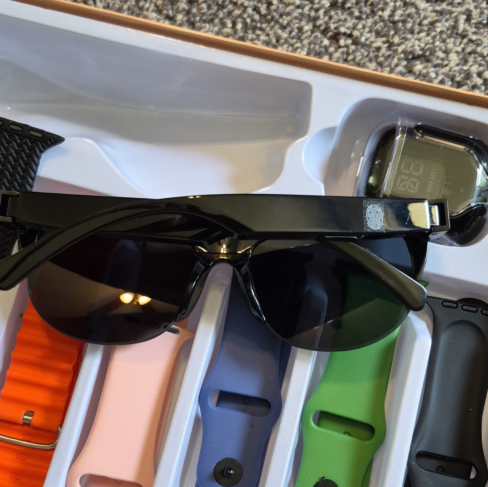 Ultra 3 49mm Smart Watch Kit Black Metal Case Black Silicone Band Android iOS
