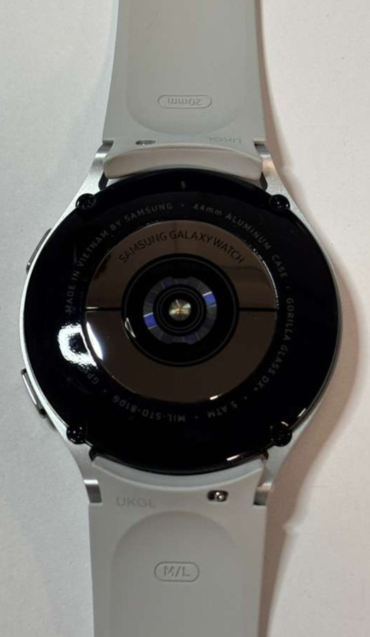 NO POWER Samsung Galaxy Watch4 SM-R875U 44mm LTE Aluminum w/ Sport Band – Silver
