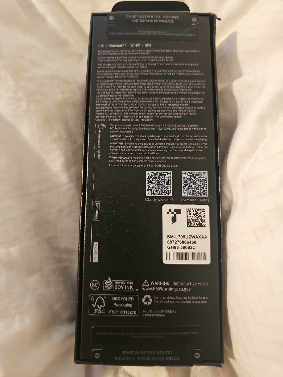 Samsung Galaxy Watch Ultra (2024) 47mm LTE Titanium White – Brand New, Sealed