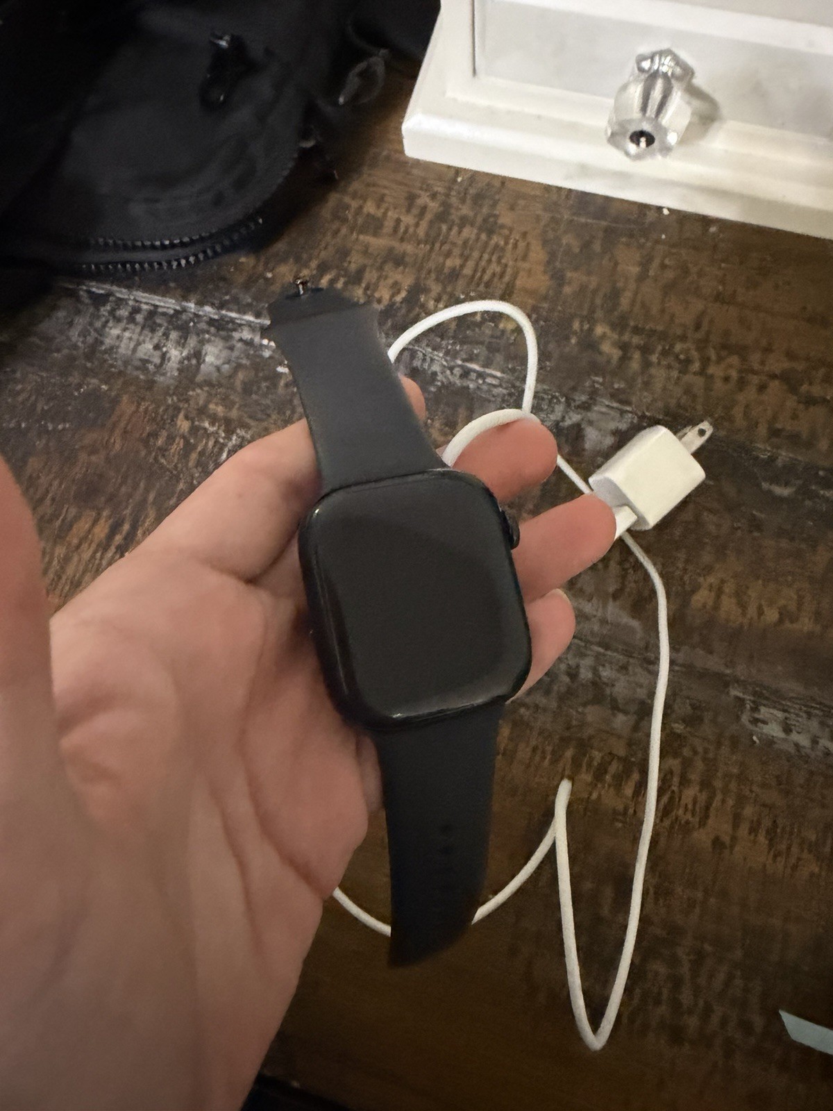 Apple Watch 42mm Black Aluminum Case Black Silicone Band Bluetooth Wi-Fi
