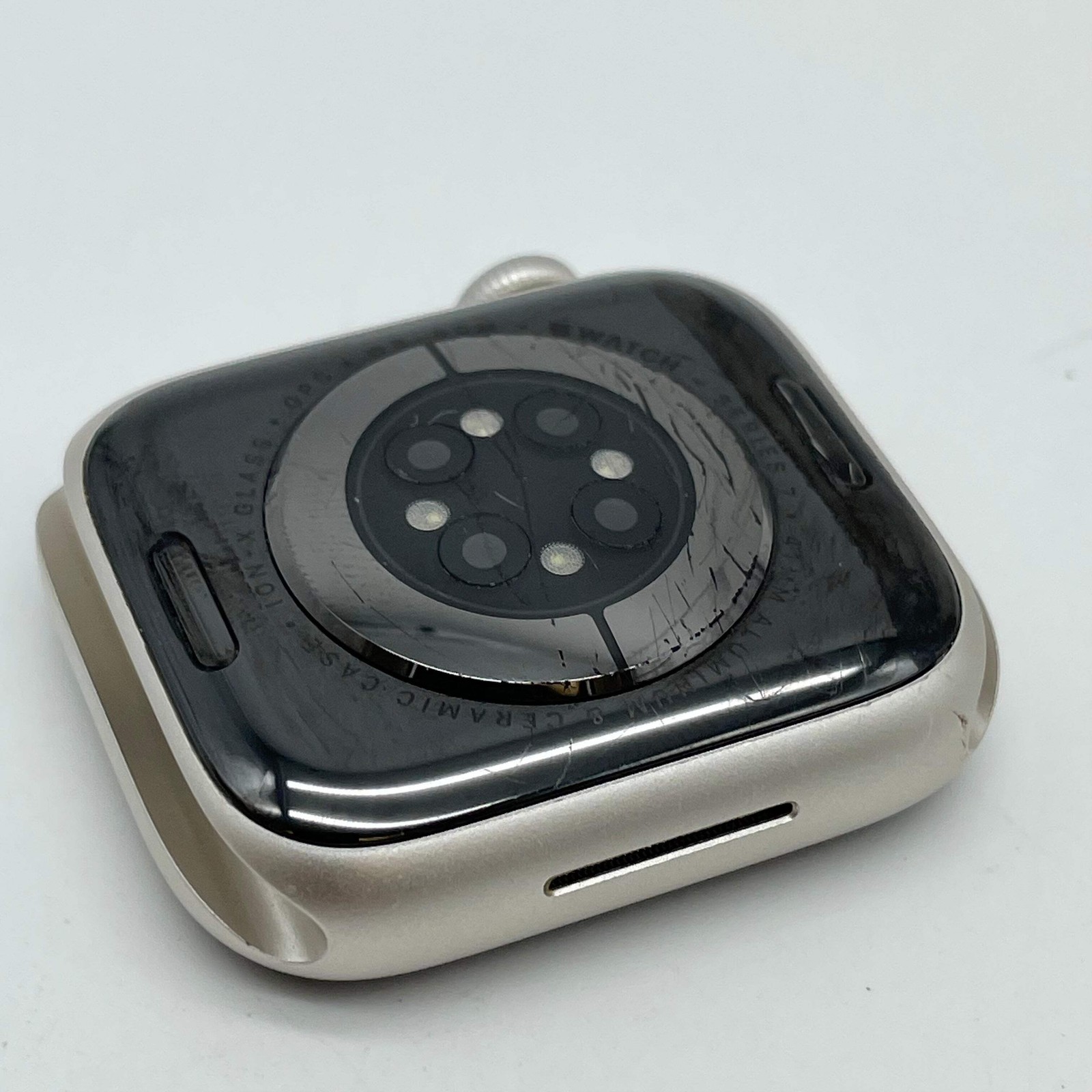 GPS Only Apple Watch Series 7 41MM Silver Aluminum MKNE3LL/A Face Only