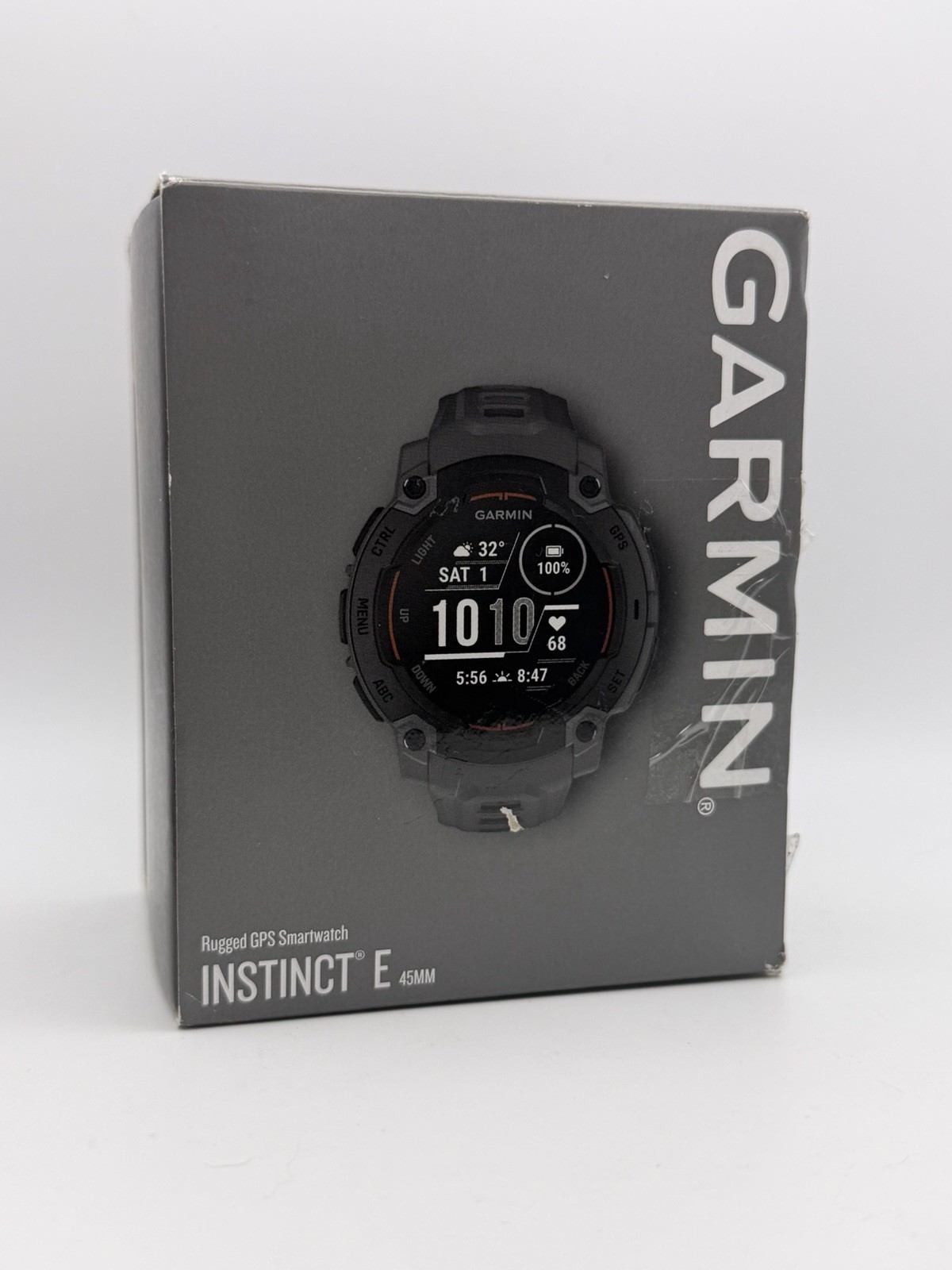 Garmin Instinct E 45mm GPS Smartwatch, Rugged Fiber-Reinforced Polymer Case,