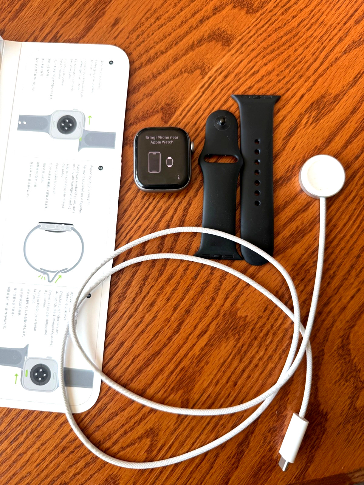 Apple Watch Series 11 42mm GPS Space Gray w Black Sport Band S/M