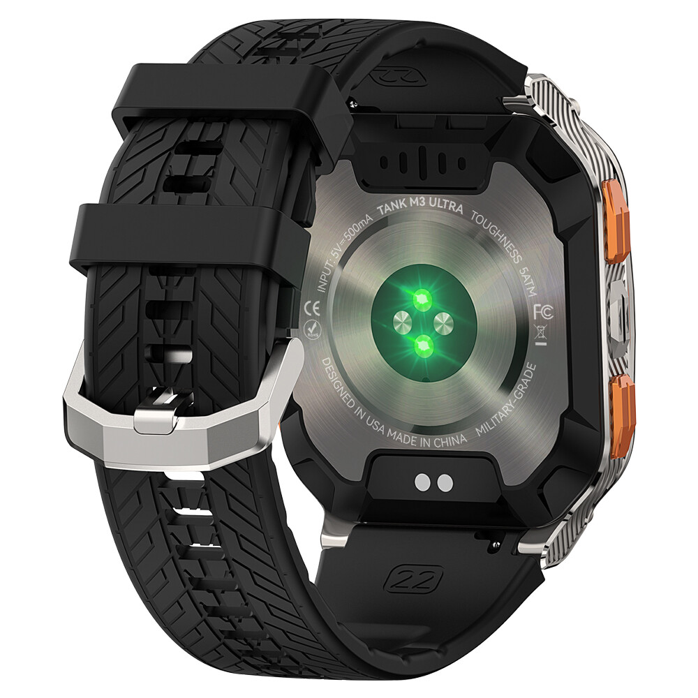 AMAZTIM TANK M3 Ultra GPS Smart Watch For Men 480mAh Big Battery 50m Waterproof