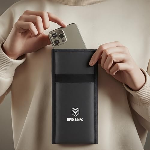 Military Grade Faraday Bags for Phones [5G/Bluetooth/WiFi/GPS] Signal 1