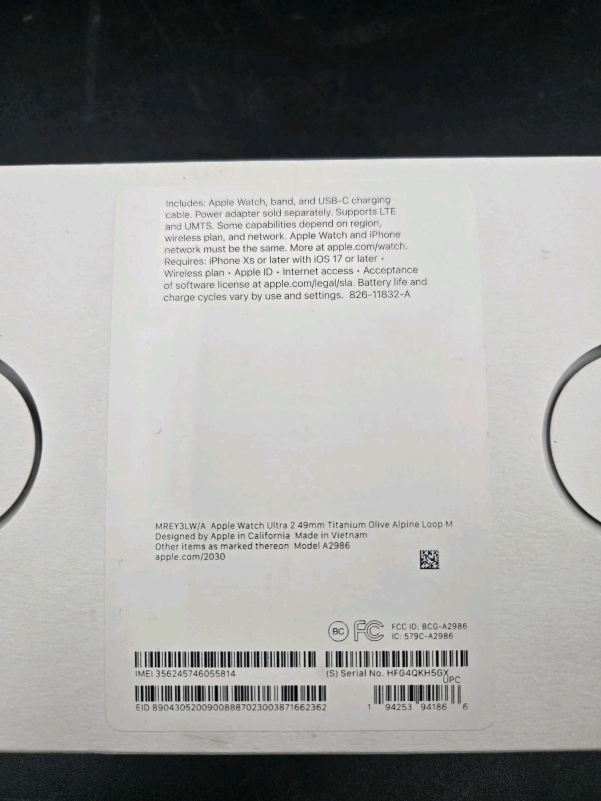 Apple Watch Ultra 2 49mm A2986 | Titanium w/ Alpine Band | GPS + LTE