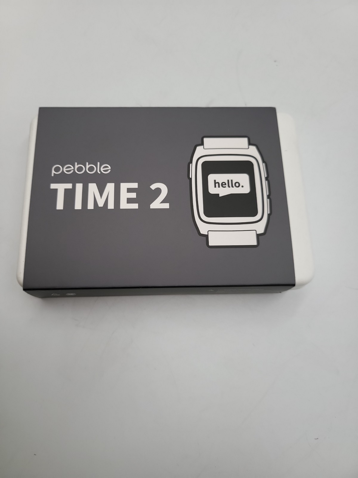 Pebble Time 2 Smart Watch – Black/Grey – no bands included (Open Box)