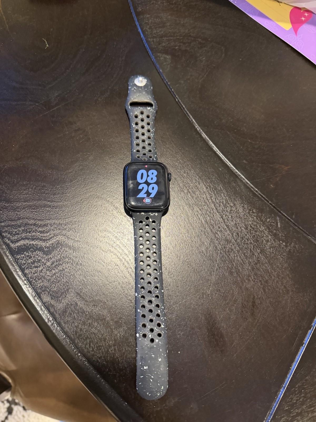 Apple Watch SE 44mm Navy Silicone Band, Heart Rate Monitor, GPS