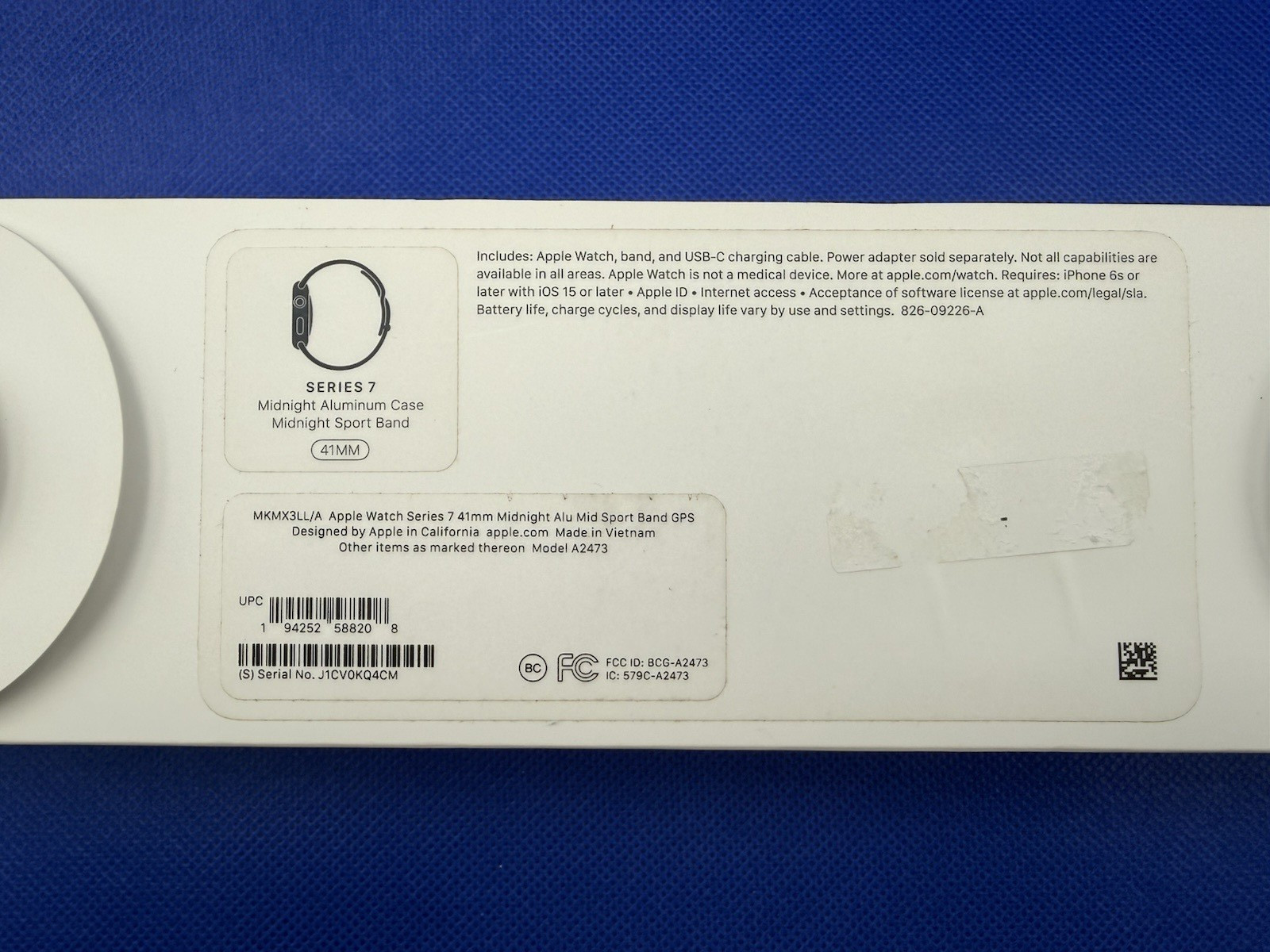 Apple Watch Series 7 41MM GPS Only Aluminum Case with Sport Band – Sealed