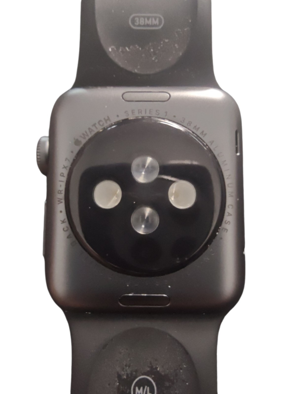Apple Watch Series 1 38mm Space Gray Aluminum Case Black Sport Band (MP022LL/A)