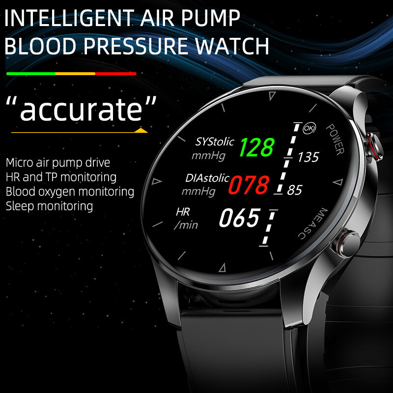Air Pump Airbag True Accurate Blood Oxygen Pressure Smart Watch Temperature New