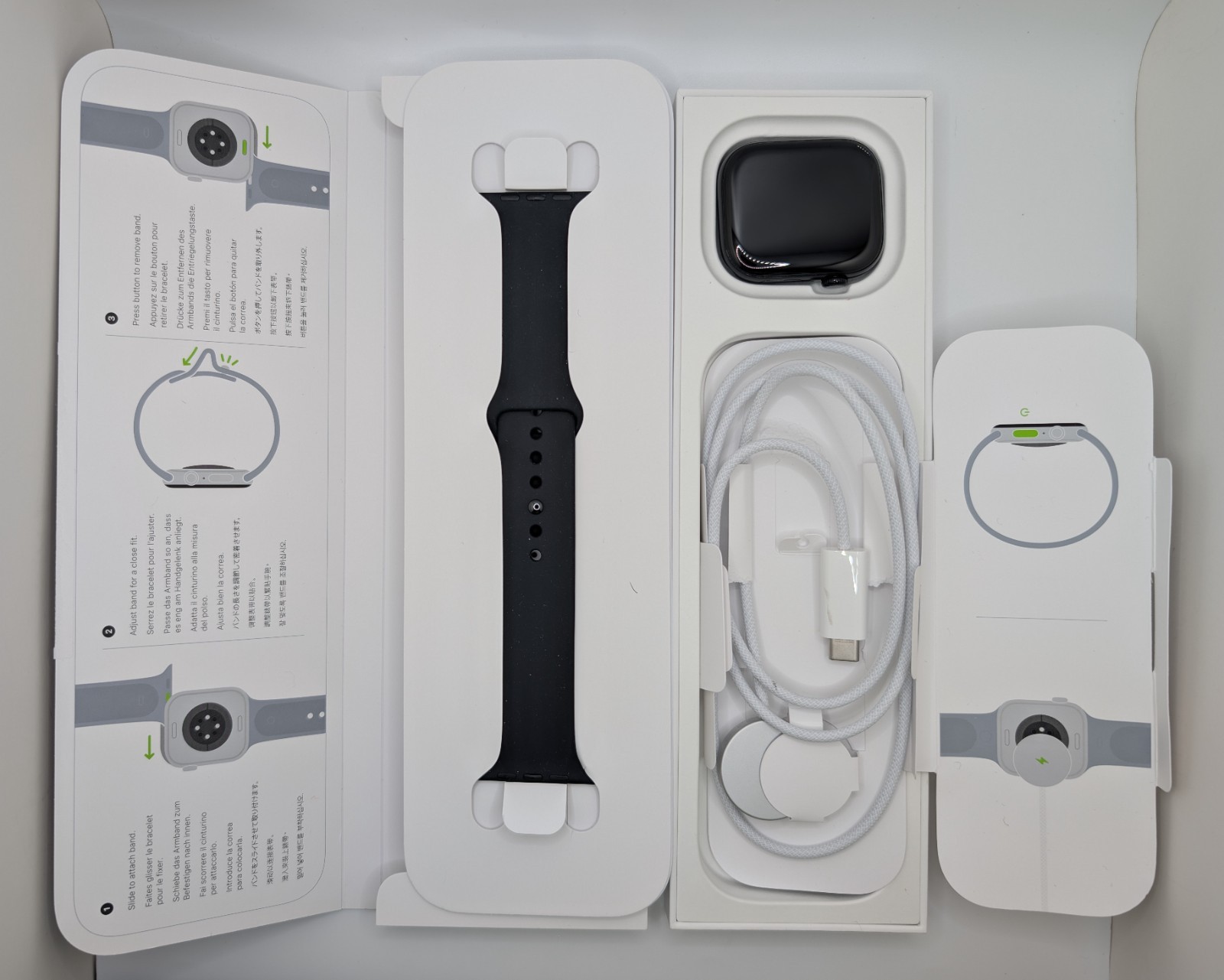 NEW-Apple Watch Series 11 46 mm GPS Black – M/L Black Sport Band MEUX4LW/A.~7FY~