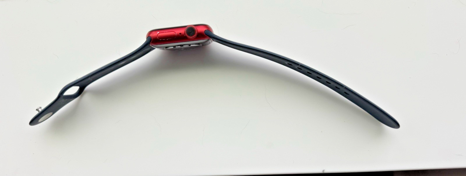 Apple Watch Series 6 Red Case/Blue Band (CONDITION UNKNOWN — SEE DESCRIPTION)
